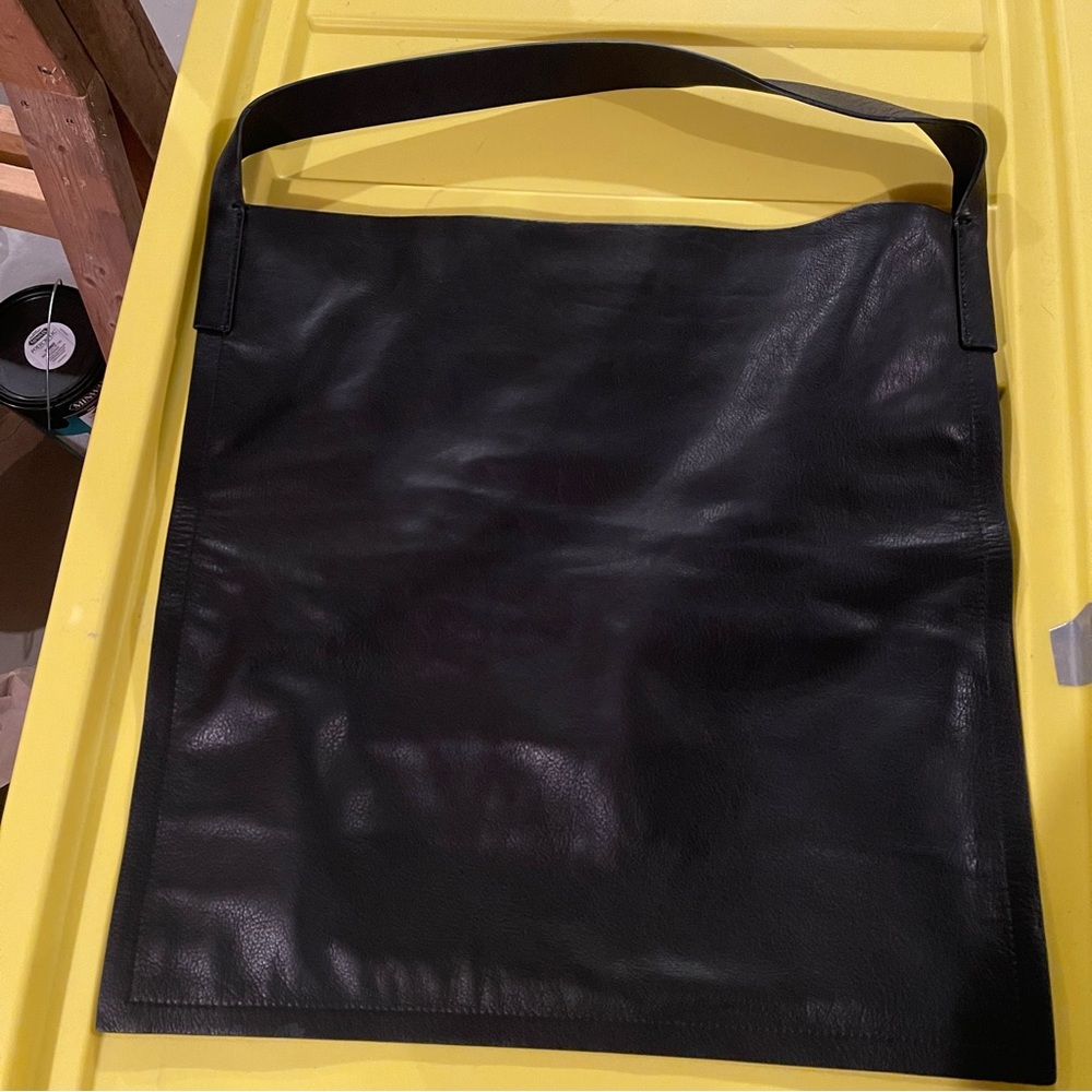 COS Black Leather Tote Bag